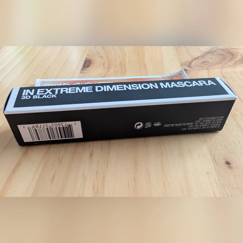 NIB MAC Cosmetics In Extreme Dimension Lash Mascara / Mini M·A·C - 3D Black